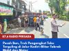 Pecah Ban, Truk Pengangkut Tebu Terguling di Jalur Kediri-Blitar Tabrak Mobil dan Motor