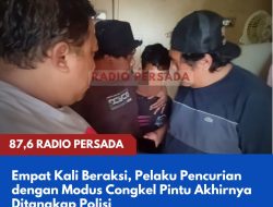 Empat Kali Beraksi, Pelaku Pencurian dengan Modus Congkel Pintu Akhirnya Ditangkap Polisi