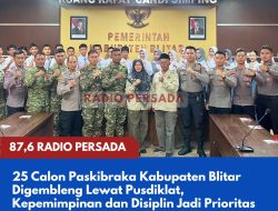 25 Calon Paskibraka Kabupaten Blitar Digembleng Lewat Pusdiklat, Kepemimpinan dan Disiplin Jadi Prioritas