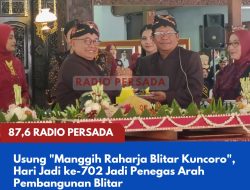 Usung “Manggih Raharja Blitar Kuncoro”, Hari Jadi ke-702 Jadi Penegas Arah Pembangunan Blitar