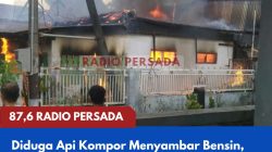 Diduga Api Kompor Menyambar Bensin, Rumah Pedagang di Kesamben Terbakar, Tiga Orang Alami Luka Bakar