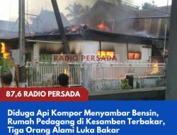 Diduga Api Kompor Menyambar Bensin, Rumah Pedagang di Kesamben Terbakar, Tiga Orang Alami Luka Bakar
