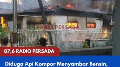 Diduga Api Kompor Menyambar Bensin, Rumah Pedagang di Kesamben Terbakar, Tiga Orang Alami Luka Bakar