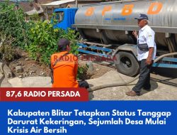 Kabupaten Blitar Tetapkan Status Tanggap Darurat Kekeringan, Sejumlah Desa Mulai Krisis Air Bersih