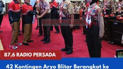 42 Kontingen Aryo Blitar Berangkat ke Jambore Nasional XII, Bupati Minta Jadi Duta Terbaik Kabupaten Blitar