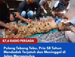 Pulang Tebang Tebu, Pria 58 Tahun Mendadak Terjatuh dan Meninggal di Jalan Margomulyo