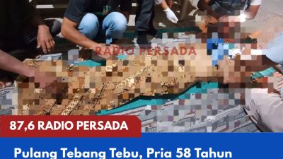 Pulang Tebang Tebu, Pria 58 Tahun Mendadak Terjatuh dan Meninggal di Jalan Margomulyo