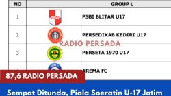 Sempat Ditunda, Piala Soeratin U-17 Jatim Bergulir Mulai 18 Agustus, PSBI Blitar Masuk Grup Neraka Bersama Arema FC