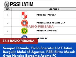 Sempat Ditunda, Piala Soeratin U-17 Jatim Bergulir Mulai 18 Agustus, PSBI Blitar Masuk Grup Neraka Bersama Arema FC