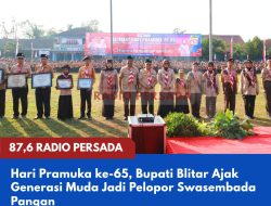 Hari Pramuka ke-65, Bupati Blitar Ajak Generasi Muda Jadi Pelopor Swasembada Pangan