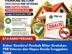 Kabar Gembira! Pemkab Blitar Gratiskan PBB Veteran dan Hapus Denda Tunggakan Pajak hingga 30 September 2026