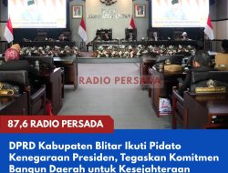 DPRD Kabupaten Blitar Ikuti Pidato Kenegaraan Presiden, Tegaskan Komitmen Bangun Daerah untuk Kesejahteraan