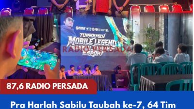 Pra Harlah Sabilu Taubah ke-7, 64 Tim Adu Strategi Ramaikan Turnamen E-Sport Mobile Legends
