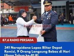 341 Narapidana Lapas Blitar Dapat Remisi, 9 Orang Langsung Bebas di Hari Ulang Tahun ke-81 RI
