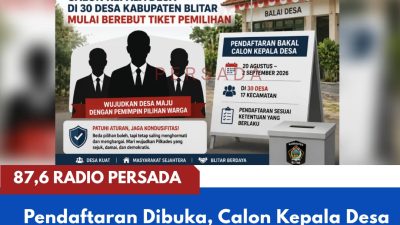 Pendaftaran Dibuka, Calon Kepala Desa di 30 Desa Kabupaten Blitar Mulai Berebut Tiket Pemilihan
