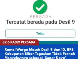 Ramai Warga Masuk Desil 9 dan 10, BPS Kabupaten Blitar Tegaskan Tidak Pernah Menyebutnya sebagai ‘Super Kaya’