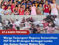 Warga Tanjungsari Regency Semarakkan HUT RI ke-81 dengan Berbagai Lomba dan Ajakan Gemar Makan Telur