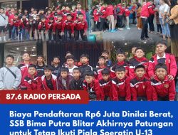 Biaya Pendaftaran Rp6 Juta Dinilai Berat, SSB Bima Putra Blitar Akhirnya Patungan untuk Tetap Ikuti Piala Soeratin U-13