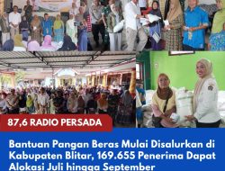Bantuan Pangan Beras Mulai Disalurkan di Kabupaten Blitar, 169.655 Penerima Dapat Alokasi Juli hingga September