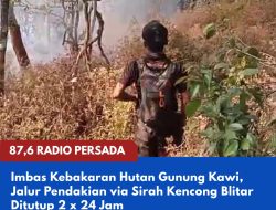 Imbas Kebakaran Hutan Gunung Kawi, Jalur Pendakian via Sirah Kencong Blitar Ditutup 2 x 24 Jam