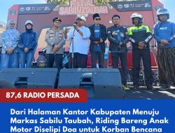 Dari Halaman Kantor Kabupaten Menuju Markas Sabilu Taubah, Riding Bareng Anak Motor Diselipi Doa untuk Korban Bencana