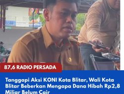 Tanggapi Aksi KONI Kota Blitar, Wali Kota Blitar Beberkan Mengapa Dana Hibah Rp2,8 Miliar Belum Cair