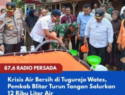 Krisis Air Bersih di Tugurejo Wates, Pemkab Blitar Turun Tangan Salurkan 12 Ribu Liter Air
