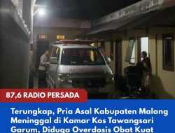 Terungkap, Pria Asal Kabupaten Malang Meninggal di Kamar Kos Tawangsari Garum, Diduga Overdosis Obat Kuat