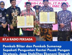Pemkab Blitar dan Pemkab Sumenep Sepakati Penguatan Rantai Pasok Pangan Strategis, Jaga Stabilitas Ekonomi Daerah