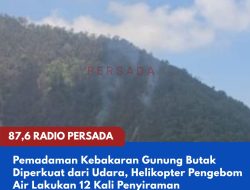 Pemadaman Kebakaran Gunung Butak Diperkuat dari Udara, Helikopter Pengebom Air Lakukan 12 Kali Penyiraman