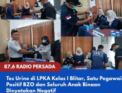 Tes Urine di LPKA Kelas I Blitar, Satu Pegawai Positif BZO dan Seluruh Anak Binaan Dinyatakan Negatif