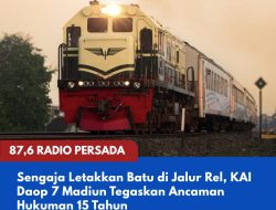 Sengaja Letakkan Batu di Jalur Rel, KAI Daop 7 Madiun Tegaskan Ancaman Hukuman 15 Tahun