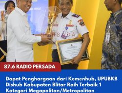 Dapat Penghargaan dari Kemenhub, UPUBKB Dishub Kabupaten Blitar Raih Terbaik 1 Kategori Megapolitan/Metropolitan