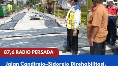 Jalan Candirejo–Sidorejo Direhabilitasi, Penanganan Beton dan Hotmix Capai 2,85 Kilometer