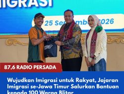 Wujudkan Semangat Imigrasi untuk Rakyat, Jajaran Imigrasi se-Jawa Timur Salurkan Bantuan kepada 100 Warga Blitar