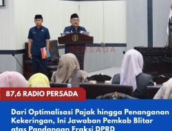 Dari Optimalisasi Pajak hingga Penanganan Kekeringan, Ini Jawaban Pemkab Blitar atas Pandangan Fraksi DPRD