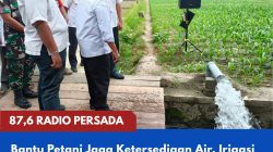 Bantu Petani Jaga Ketersediaan Air, Irigasi Perpompaan Kelompok Tani Sumber Rejeki Mulai Dirasakan Manfaatnya