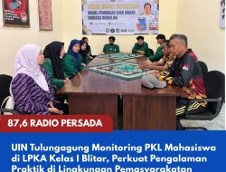 UIN Tulungagung Monitoring PKL Mahasiswa di LPKA Kelas I Blitar, Perkuat Pengalaman Praktik di Lingkungan Pemasyarakatan
