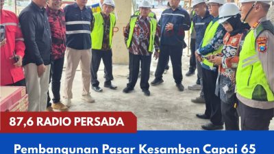 Pembangunan Pasar Kesamben Capai 65 Persen, Bupati Blitar Minta Fasilitas Ramah Lansia dan Disabilitas