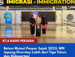 Belum Mutasi Paspor Sejak 2023, WN Jepang Overstay Lebih dari Tiga Tahun dan Dideportasi