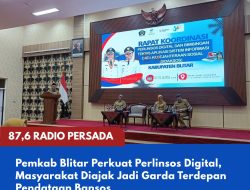 Pemkab Blitar Perkuat Perlinsos Digital, Masyarakat Diajak Jadi Garda Terdepan Pendataan Bansos