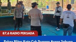 Polres Blitar Kota Cek Dugaan Arena Sabung Ayam di Srengat, Sejumlah Perlengkapan Ditemukan di Lokasi