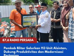 Pemkab Blitar Salurkan 113 Unit Alsintan, Dukung Produktivitas dan Modernisasi Pertanian