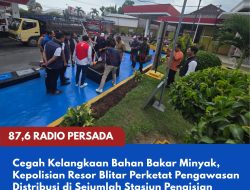 Cegah Kelangkaan Bahan Bakar Minyak, Kepolisian Resor Blitar Perketat Pengawasan Distribusi di Sejumlah Stasiun Pengisian
