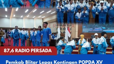 Pemkab Blitar Lepas Kontingen POPDA XV dan PEPARPEDA III, Bukan Sekadar Partisipasi tetapi Memburu Prestasi