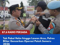 Tak Pakai Helm hingga Lawan Arus, Polres Blitar Gencarkan Operasi Patuh Semeru 2026