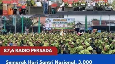 Semarak Hari Santri Nasional, 3.000 Muslimat NU Blitar Bergerak Sehat Lewat Senam Mustika Segar