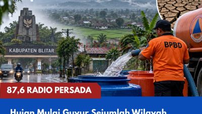 Hujan Mulai Guyur Sejumlah Wilayah Kabupaten Blitar, BPBD Ingatkan Potensi Kekeringan Belum Sepenuhnya Berakhir
