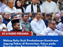 Wabup Beky Ikuti Pembahasan Kemitraan Jagung Pakan di Kementan, Fokus pada Pasokan dan Penyerapan Hasil Panen