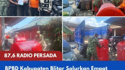 BPBD Kabupaten Blitar Salurkan Empat Tandon Air Berkapasitas 4.800 Liter untuk Warga Pakisaji